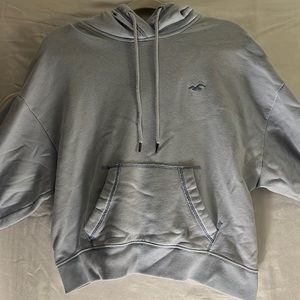 Hollister hoodie, worn 3-4 times, light blue with soft fleece inside.